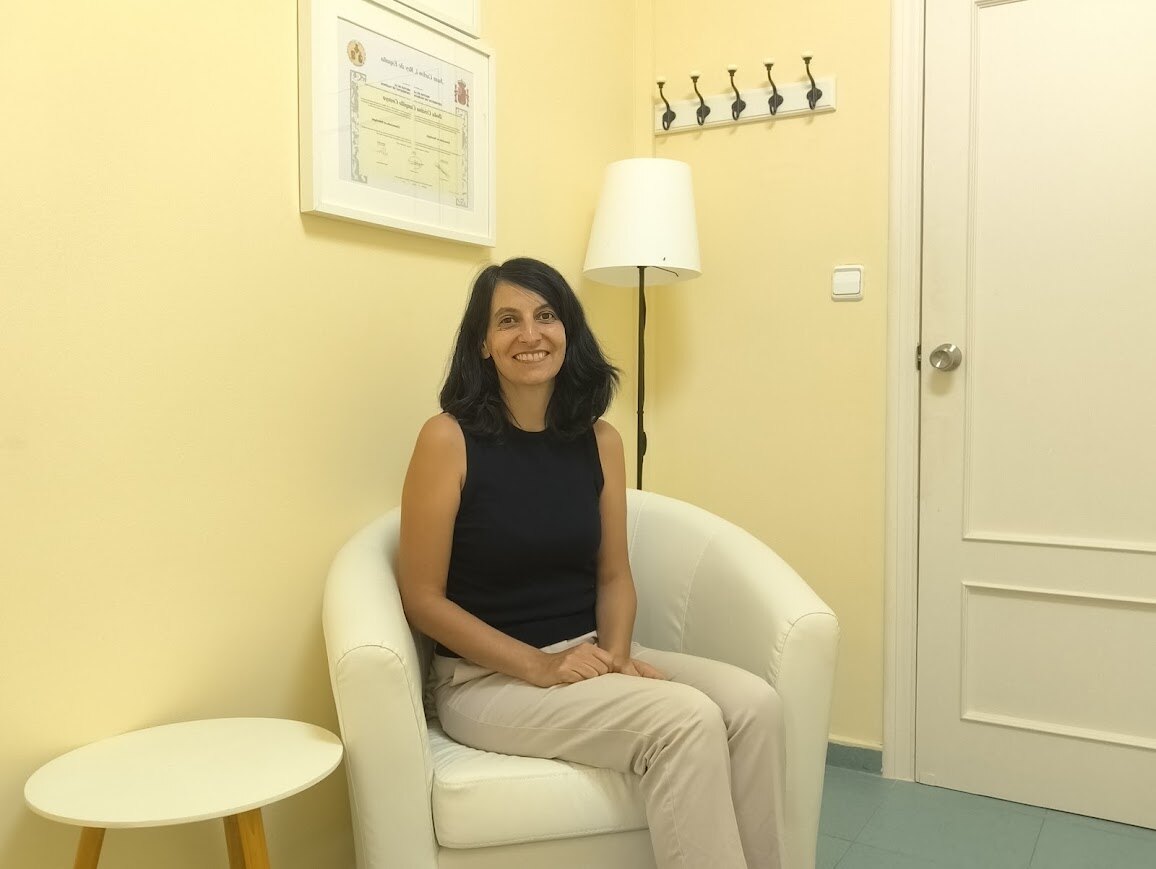 Cristina Campillo in her psychology practice